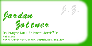 jordan zoltner business card